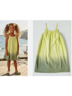 GIRL'S 3 POMMES BOUTIQUE "SUPER PRETTY & SUMMER FUN" TIE DYE COTTON DRESS 5 yrs